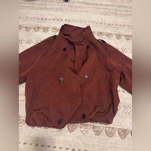 NWT Burgundy windbreaker size S